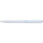 Penna in plastica riciclata con clip e inchiostro blu Dokumental color bianco seconda vista