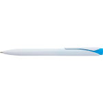 Penna in plastica riciclata con clip e inchiostro blu Dokumental color azzurro prima vista