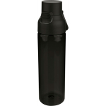 Borraccia in tritan resistente con chiusura a scatto e maniglia superiore 750ml color nero quarta vista
