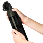 Borraccia in tritan resistente con chiusura a scatto e maniglia superiore 750ml color nero quinta vista