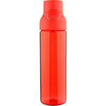 Borraccia in tritan resistente con chiusura a scatto e maniglia superiore 750ml color rosso seconda vista