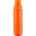 Borraccia in tritan resistente con chiusura a scatto e maniglia superiore 750ml color arancione seconda vista