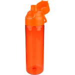 Borraccia in tritan resistente con chiusura a scatto e maniglia superiore 750ml color arancione terza vista