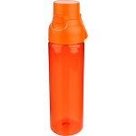 Borraccia in tritan resistente con chiusura a scatto e maniglia superiore 750ml color arancione quinta vista
