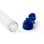 Bottiglia in tritan trasparente con tappo colorato e chiusura a scatto 750ml color blu quarta vista