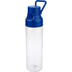 Bottiglia in tritan trasparente con tappo colorato e chiusura a scatto 750ml color blu quinta vista