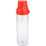 Bottiglia in tritan trasparente con tappo colorato e chiusura a scatto 750ml color rosso quinta vista