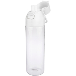 Bottiglia in tritan trasparente con tappo colorato e chiusura a scatto 750ml color bianco quarta vista