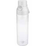 Bottiglia in tritan trasparente con tappo colorato e chiusura a scatto 750ml color bianco sesta vista