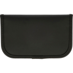Custodia in RPET per chiavi e carte con blocco RFID e chiusura in Velcro color nero seconda vista