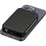 Power bank riciclata con ricarica USB-C e wireless da 15 W 10.000 mAh color nero ottava vista