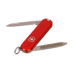 Coltellino Victorinox in acciaio inox formato portachiavi con 6 funzioni color rosso prima vista