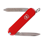 Coltellino Victorinox in acciaio inox formato portachiavi con 6 funzioni color rosso seconda vista