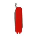 Coltellino Victorinox in acciaio inox formato portachiavi con 6 funzioni color rosso quarta vista