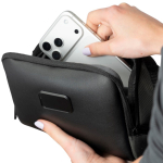 Necessaire da viaggio in RPET con organizer interno BrandCharger 2,2L color nero prima vista