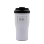 Bicchiere termico in acciaio inox a triplo strato BrandCharger 510ml color bianco vista area di stampa