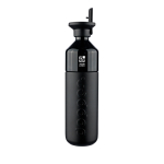 Borraccia termica in acciaio inox con cannuccia Dopper Insulated Black 580 ml color nero vista area di stampa