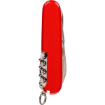 Coltellino multiuso in acciaio inox prodotto nell’UE Victorinox 14 funzioni color rosso seconda vista