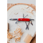 Coltellino multiuso in acciaio inox prodotto nell’UE Victorinox 14 funzioni color rosso ottava vista
