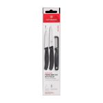 Set da cucina in acciaio inox con 2 coltelli e pelapatate Victorinox color nero quinta vista
