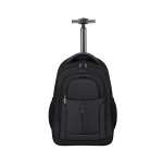 Zaino trolley 2 in 1 in poliestere con scomparto per laptop 20L color nero prima vista