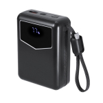 Power bank con cavi integrati e display indicatore 20000mAh