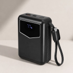 Power bank con cavi integrati e display indicatore 20000mAh