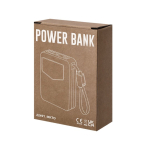 Power bank con cavi integrati e display indicatore 20000mAh