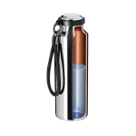 Borraccia termica in acciaio inox riciclato con cinghia intrecciata 480ml