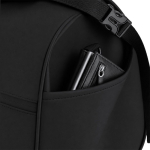 Borsa da viaggio roll-top in pelle sintetica con fascia per trolley e tracolla