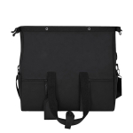 Borsa da viaggio roll-top in pelle sintetica con fascia per trolley e tracolla