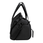 Borsa da viaggio roll-top in pelle sintetica con fascia per trolley e tracolla