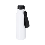 Borraccia in acciaio inox riciclato ideale per la sublimazione 750ml color nero prima vista