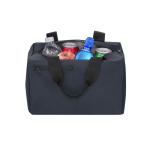 Borsa termica in pelle sintetica con tasca frontale e chiusura con cerniera 12L