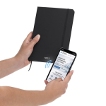 Taccuino A5 con copertina in PU, connessione NFC e pagine lisce