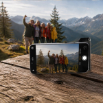 Supporto magnetico con funzione di telecomando per fotocamera del cellulare