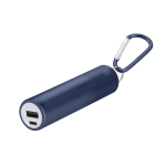 Power bank in alluminio riciclato ricaricabile ed estraibile 2200mAh color blu mare prima vista
