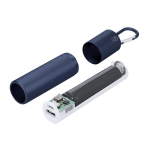 Power bank in alluminio riciclato ricaricabile ed estraibile 2200mAh