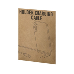Cavo di ricarica USB-C in plastica riciclata con supporto per smartphone 60W