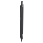 Penna in alluminio riciclato con dettagli metallizzati e inchiostro blu color nero prima vista