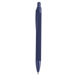 Penna in alluminio riciclato con dettagli metallizzati e inchiostro blu color blu prima vista