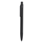 Penna a sfera in alluminio a scatto con finitura gommata e inchiostro blu color nero prima vista