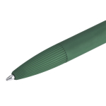 Penna a sfera in alluminio a scatto con finitura gommata e inchiostro blu