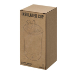 Bicchiere termico in acciaio inossidabile riciclato con doppia apertura 480ml