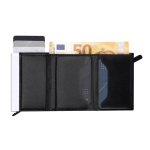 Portacarte e portafoglio in pelle sintetica con protezione RFID