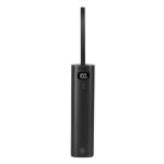 Power bank in alluminio riciclato con cavo tipo C integrato 5000mAh