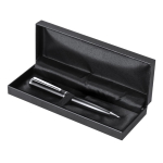 Penna girevole in acciaio inossidabile con refill Parker a inchiostro blu