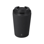 Bicchiere termico in acciaio inox riciclato con chiusura ermetica 350ml color nero prima vista