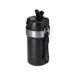 Bicchiere termico in acciaio inox riciclato con manico e cannuccia 490ml