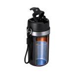 Bicchiere termico in acciaio inox riciclato con manico e cannuccia 490ml